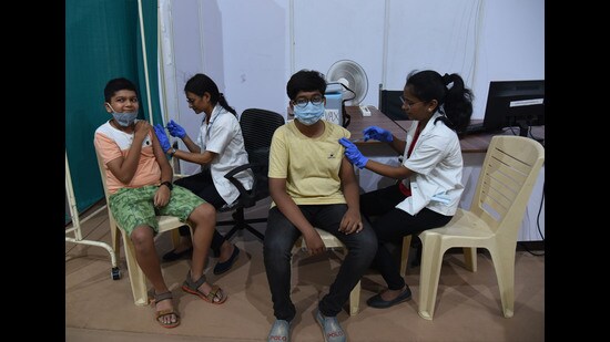 Currently, everyone over the age of 12 years is covered under India’s Covid vaccination drive that began on January 16, 2021. (HT photo)