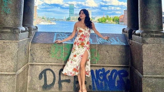 In the pictures, Janhvi was dressed in a floral dress. In her Instagram caption, she wrote, “Hallo Berlin!” Prior to her Berlin trip, she was filming Bawaal with actor Varun Dhawan in Paris.