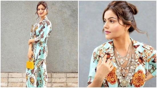 Rubina Dilaik’s sense of sartorial fashion always manages to make us drool. The actor keeps setting the fashion bar higher with every snippet from her fashion diaries. From decking up as the warrior princess and giving us major mystic vibes to showing us how to perfectly dress up for a day out in the sun, Rubina’s fashion diaries are inspo for us. A day back, Rubina showed us, yet again, how to wear an attire and make it look better.(Instagram/@rubinadilaik)