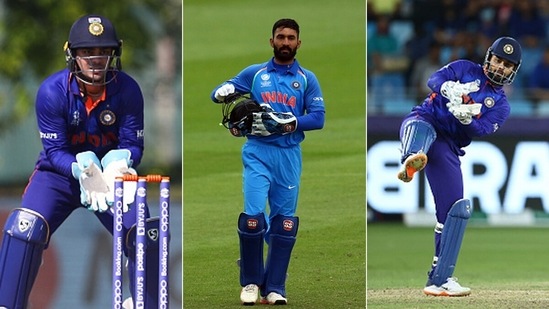 Ishan Kishan, Dinesh Karthik and Rishabh Pant. Who would be India's first choice wicketkeeper for T20 World Cup?&nbsp;(Getty Images)