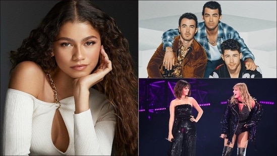 Hair care tips: Dos and don'ts to manage curly hair for every weather, every age&nbsp;(Instagram/zendaya/jonasbrothers/taylorswift)