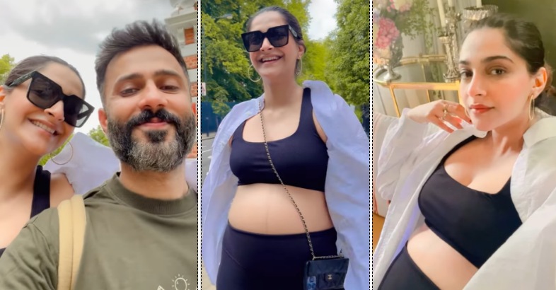 Sonam Kapoor with husband Anand Ahuja in London. Sonam Kapoor with husband Anand Ahuja in London.