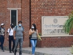 QS World University Ranking 2022: The Delhi University which is the 10th best Indian university to figure in the 19th edition of the world's most consulted international university ranking, has slipped to the 521-530 category from 501-510 bracket earlier, it showed.(Amal KS/HT File) QS World University Ranking 2022: The Delhi University which is the 10th best Indian university to figure in the 19th edition of the world's most consulted international university ranking, has slipped to the 521-530 category from 501-510 bracket earlier, it showed.(Amal KS/HT File)