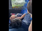 The little boy covers his autistic best friend’s ears in this video. (Instagram/@kimcasv) The little boy covers his autistic best friend’s ears in this video. (Instagram/@kimcasv)