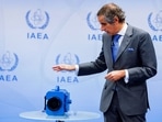 IAEA director general Rafael Mariano Grossi speaks at a news conference about developments related to the IAEA's monitoring and verification work in Iran, in Vienna, Austria June 9, 2022. (REUTERS/Lisa Leutner)