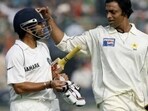 Shoaib had dismissed Tendulkar for a golden duck the first time the two faced each other in Test cricket(Twitter)