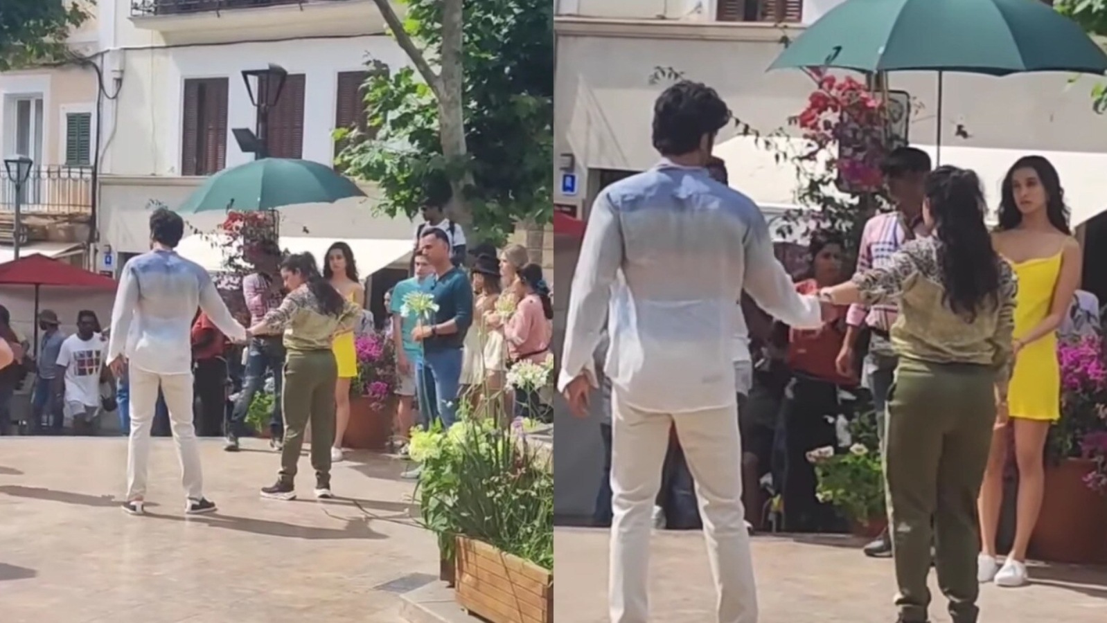 Ranbir y Shraddha Kapoor ruedan un número de baile para la película de Luv Ranjan en España