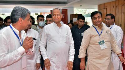Rajya Sabha elections: Rajasthan chief minister Ashok Gehlot said he was confident that the three Congress candidates will win the elections. (ANI) Rajya Sabha elections: Rajasthan chief minister Ashok Gehlot said he was confident that the three Congress candidates will win the elections. (ANI)