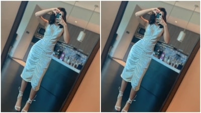 Sobhita played muse to fashion designer house Aroka and picked a satin white dress for the promotions. (Instagram/@sobhitad)