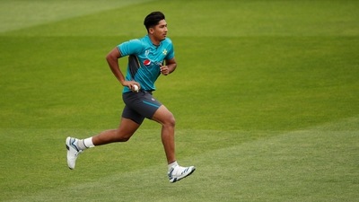 Pakistan's Mohammad Hasnain during nets (Reuters/File Photo)