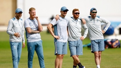 Stokes was seen holding his side and in conversation with the team doctor during a practice on Wednesday (Action Images via Reuters)