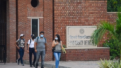 QS World University Ranking 2022: The Delhi University which is the 10th best Indian university to figure in the 19th edition of the world's most consulted international university ranking, has slipped to the 521-530 category from 501-510 bracket earlier, it showed. (Amal KS/HT File) QS World University Ranking 2022: The Delhi University which is the 10th best Indian university to figure in the 19th edition of the world's most consulted international university ranking, has slipped to the 521-530 category from 501-510 bracket earlier, it showed. (Amal KS/HT File)