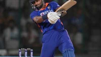 India's Hardik Pandya hits a boundary during the first Twenty20 cricket match between India and South Africa (AP) India's Hardik Pandya hits a boundary during the first Twenty20 cricket match between India and South Africa (AP)