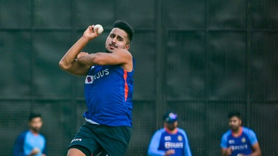 Umran turned heads in the IPL with his sheer pace. &nbsp; (PTI)
