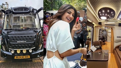 Shilpa Shetty has bought a luxurious vanity van. Shilpa Shetty has bought a luxurious vanity van.