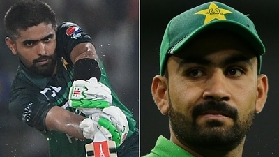 Babar Azam and Khushdil Shah. (PCB) Babar Azam and Khushdil Shah. (PCB)