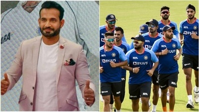 Irfan Pathan; Team India players training ahead of 1st T20I (Twitter/PTI)