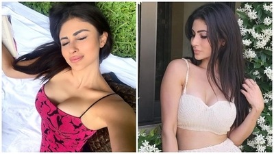 One can always trust Mouni Roy to put her best fashion foot forward when it comes to summer dressing. The star has a stunning collection of summer-ready outfits in her wardrobe, and she often displays them by dropping breathtaking pictures on Instagram. Recently, she posted two sets of photos from her outing with friends and her husband, Suraj Nambiar. They will serve you with ultimate sartorial goals for beating the heat with style. (Instagram/@imouniroy) One can always trust Mouni Roy to put her best fashion foot forward when it comes to summer dressing. The star has a stunning collection of summer-ready outfits in her wardrobe, and she often displays them by dropping breathtaking pictures on Instagram. Recently, she posted two sets of photos from her outing with friends and her husband, Suraj Nambiar. They will serve you with ultimate sartorial goals for beating the heat with style. (Instagram/@imouniroy)