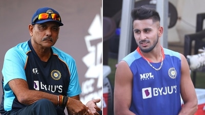 Ravi Shastri does not see Umran Malik playing the T20 World Cup for India just yet. (Getty/BCCI) Ravi Shastri does not see Umran Malik playing the T20 World Cup for India just yet. (Getty/BCCI)