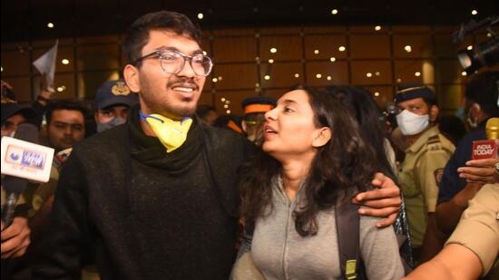 The first of the evacuees were flown out of Bucharest in Romania and the flight landed in Mumbai on February 26. More than 1500 students were brought back via government flights to Maharashtra. (Vijay Bate/HT Photo)