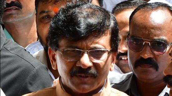 Shiv Sena leader Sanjay Raut Photo by Bhushan Koyande/HT Archive