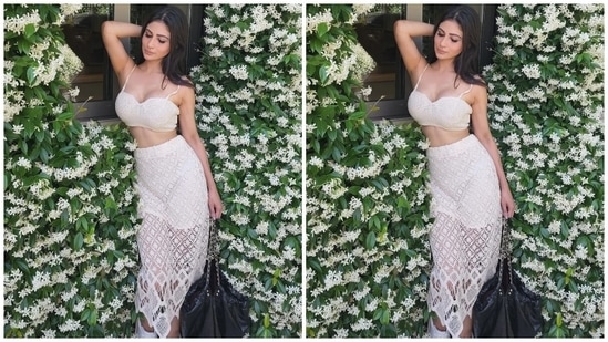 Mouni posted the pictures of herself in the ensemble with the caption, "Loving, living, walking my path, loving the journey." She served sultry summer style tips in the outfit. If you are on the lookout for a fit to go on a beach outing with your friends, Mouni's look should be your inspiration.(Instagram/@imouniroy)