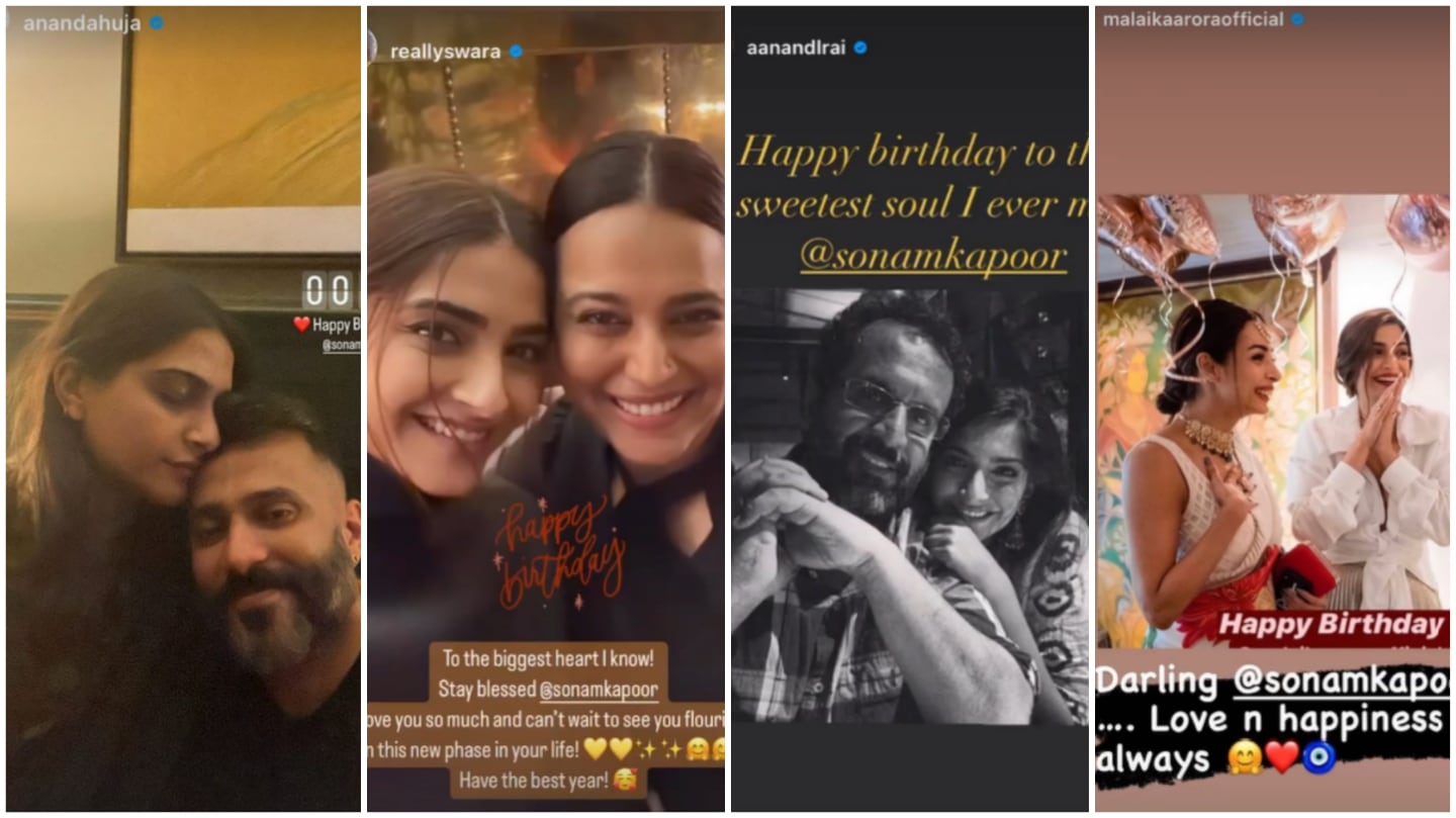 Sonam Kapoor receives birthday wishes.