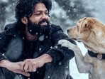 Rakshit Shetty in a still from 777 Charlie.
