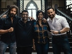 Hrithik Roshan and Saif Ali Khan on the sets of Vikram Vedha. Hrithik Roshan and Saif Ali Khan on the sets of Vikram Vedha.