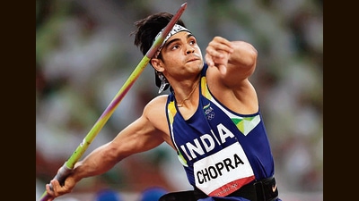Neeraj Chopra at the Tokyo Olympics. (HT Archive) Neeraj Chopra at the Tokyo Olympics. (HT Archive)