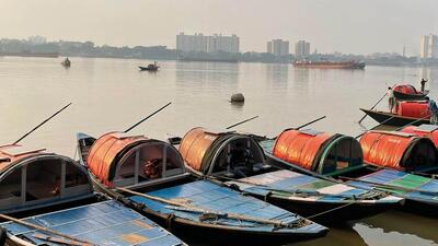 A holiday picture of the river Hooghly A holiday picture of the river Hooghly