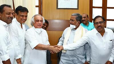 The fight between the two main opposition parties has left them incapable of capitalising on the BJP’s internal problems under chief minister Basavaraj Bommai. (ANI) The fight between the two main opposition parties has left them incapable of capitalising on the BJP’s internal problems under chief minister Basavaraj Bommai. (ANI)