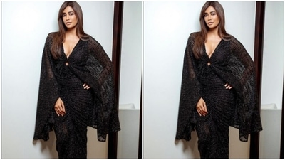 Chitrangda played muse to fashion designer Neetu Rohra and picked a stunning gown for the pictures. (Instagram/@chitrangda)