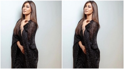 Styled by fashion stylist Eshaa Amiin, Chitrangda wore her tresses open in straight locks with a side part. In nude eyeshadow, black kohl, mascara-laden eyelashes, drawn eyebrows, contoured cheeks and a shade of nude lipstick, Chitrangda looked ravishing. (Instagram/@chitrangda)