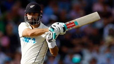 Second Test - England v New Zealand - Trent Bridge, Nottingham, Britain - June 10, 2022 New Zealand's Daryl Mitchell in action (Action Images via Reuters)