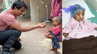 Sonu Sood with Chaumukhi Kumari.