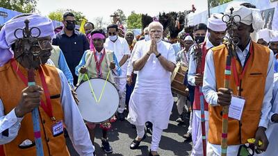 Prime Minister Narendra Modi is on a one-day visit to the poll-bound Gujarat, his home state, on Friday. (PTI) Prime Minister Narendra Modi is on a one-day visit to the poll-bound Gujarat, his home state, on Friday. (PTI)