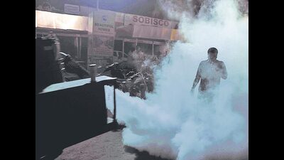 The Pune Municipal Corporation (PMC) has received 30 fogging machines to cater to the cleaning activities in the 23 newly merged areas. (HT FILE PHOTO)