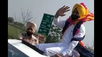 Punjab transport minister draws flak for SUV stunt video (HT) Punjab transport minister draws flak for SUV stunt video (HT)