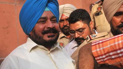 A Mohali court on Friday extended the police remand of former Punjab forest minister Sadhu Singh Dharamsot till June 13. (HT File Photo)