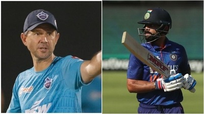 Ricky Ponting; Virat Kohli (IPL/AP)
