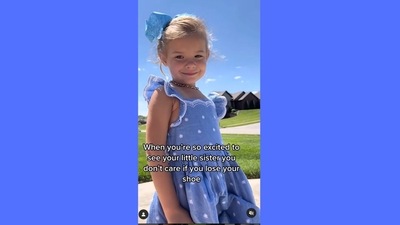 The screengrab of the video posted on Instagram.&nbsp; (Instagram/@robin.whitsett)