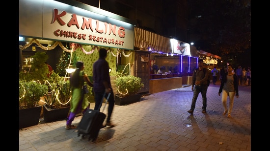 Kamling Chinese Restaurant at Churchgate in Mumbai on Friday (Anshuman Poyrekar/HT PHOTO)