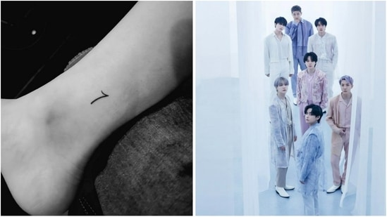 Jeon Jungkook fake tattoo Kpop BTS merch Temporary sticker - Inspire Uplift
