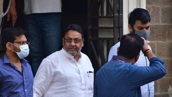 Nawab Malik was arrested by ED on February 23, in connection with a money-laundering case registered against fugitive gangster Dawood Ibrahim Kaskar and his close associates.(HT Photo)