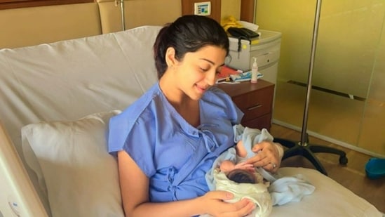 Pranitha Subhash welcomed her first child.