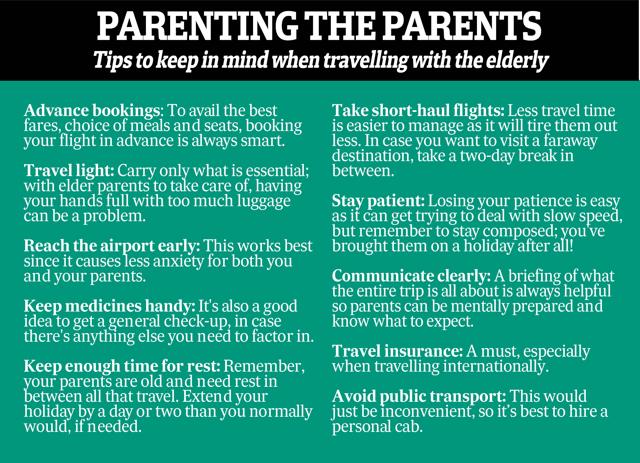 Tips for travelling with parents Tips for travelling with parents
