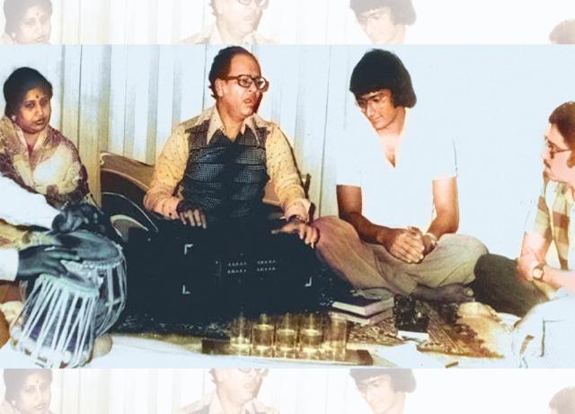 With ghazal singer Rajendra Mehta of the Rajendra-Nina duo With ghazal singer Rajendra Mehta of the Rajendra-Nina duo