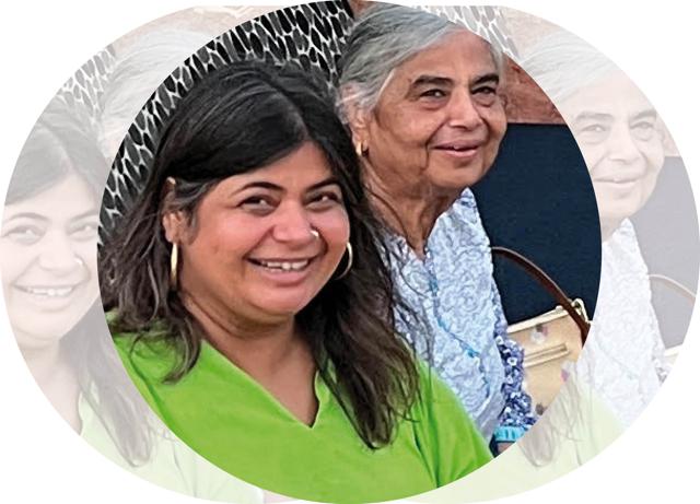 Rupali and her mother on vacation in Goa Rupali and her mother on vacation in Goa