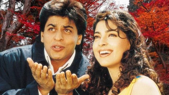 Shah Rukh Khan and Juhi Chawla in Yes Boss (Film still) Shah Rukh Khan and Juhi Chawla in Yes Boss (Film still)